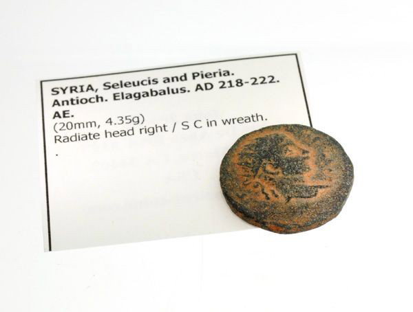 218-222AD Syria Seleucis/Pieria Antioch Elagabalus Coin: 218-222 AD Syria Seleucis and Pieria Antioch Elagabalus Ancient Coin - Bid with utmost confidence from GovernmentAuction.com. We have been in business for over 35 years, and pride ourselves on perfect