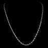 *Fine Jewelry 14KT. White Gold, 3.3GR, 18'' Corrugated Oval Chain (Vault_GL 3.3-10)