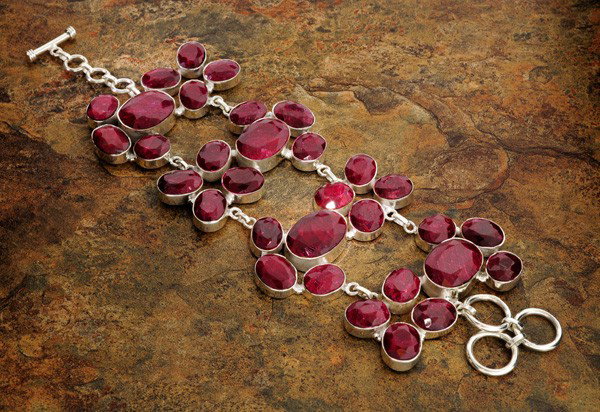 APP: 38.8k 233.13CT Ruby & Sterling Silver Bracelet: 233.13CT Ruby and Sterling Silver Bracelet - Appraisal Value: $38.7K - Bid with utmost confidence from GovernmentAuction.com. We have been in business for over 35 years, and pride ourselves on perfect