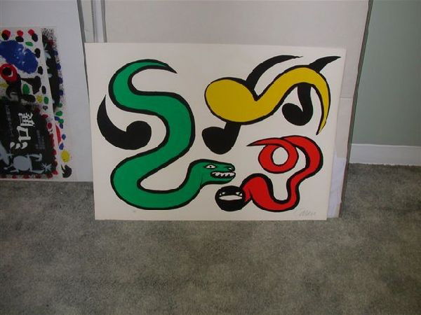 Alexander Calder Lithograph: Alexander Calder Lithograph - Thank you for viewing this Item. We hope that you are successful in your bidding. For over 30 years we have given the best possible customer service to our 1000's of repe