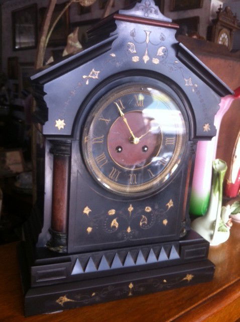 French Movement Marble Mantle Clock: French Movement Marble Mantle Clock Weighs Approx 60lbs Time & Strike- Runs Well - Thank you for viewing this Item. We hope that you are successful in your bidding. For over 30 years we have given the