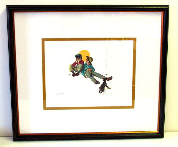 NORMAN ROCKWELL Me & My Pal Museum Framed Print: Norman Rockwell Norman Rockwell,(Me & My Pal) Museum Framed Calendar Print - Bid with utmost confidence from GovernmentAuction.com. We have been in business for over 35 years, and pride ourselves on p