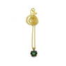 14KT. Flawless Green Tourmaline Pendant with Chain