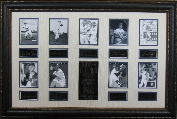 Dodgers Legends - Plate Signatures: Dodgers Legends - Thank you for viewing this Item. We hope that you are successful in your bidding. For over 30 years we have given the best possible customer service to our 1000's of repeat buyers.