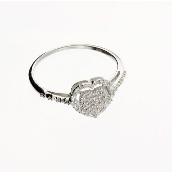 APP: 1k 18kt White Gold & Silver, Diamond Ring : 18 kt. White Gold Overlay and Silver, 0.09CT Diamond Ring - Appraisal Value: $1.1K - Bid with utmost confidence from GovernmentAuction.com. We have been in business for over 35 years, and pride oursel