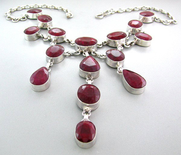 APP: 23.1k 153.04CT Ruby & Sterling Silver Necklace: 153.04CT Ruby and Sterling Silver Necklace - Appraisal Value: $23.1K - Bid with utmost confidence from GovernmentAuction.com. We have been in business for over 35 years, and pride ourselves on perfect