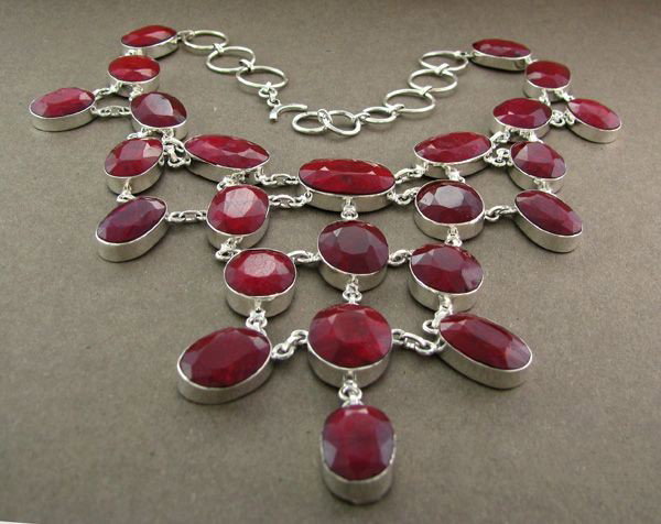 APP: 59.6k 301.40CT Ruby & Sterling Silver Necklace: 301.40CT Ruby and Sterling Silver Necklace - Appraisal Value: $59.6K - Bid with utmost confidence from GovernmentAuction.com. We have been in business for over 35 years, and pride ourselves on perfect