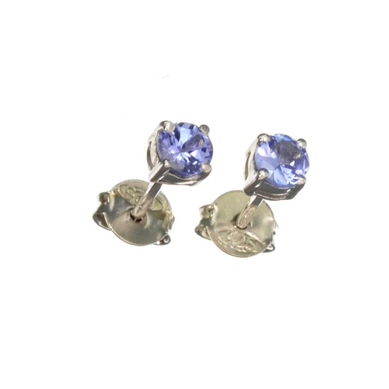 0.51CT Round Cut Tanzanite And Platinum Over Sterling Silver Earrings: Gov. File: H-09950 0.51CT Round Cut Tanzanite And Platinum Over Sterling Silver Earrings Retail Replacement Value: $0.8K Asset Type: Sterling Silver Earrings Shipping: $19.95
