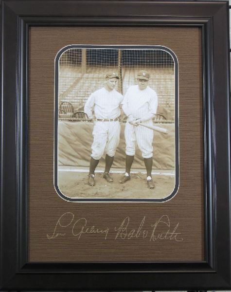 Babe Ruth and Lou Gehrig - Plate Signatures: Babe Ruth and Lou Gehrig - Thank you for viewing this Item. We hope that you are successful in your bidding. For over 30 years we have given the best possible customer service to our 1000's of repeat