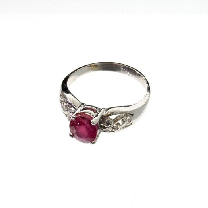 APP: 3.1k 2.24CT Ruby & Diamond Sterling Silver Ring: 2.24CT Ruby and Diamond Sterling Silver Ring - Appraisal Value: $3.0K - Bid with utmost confidence from GovernmentAuction.com. We have been in business for over 35 years, and pride ourselves on perfec