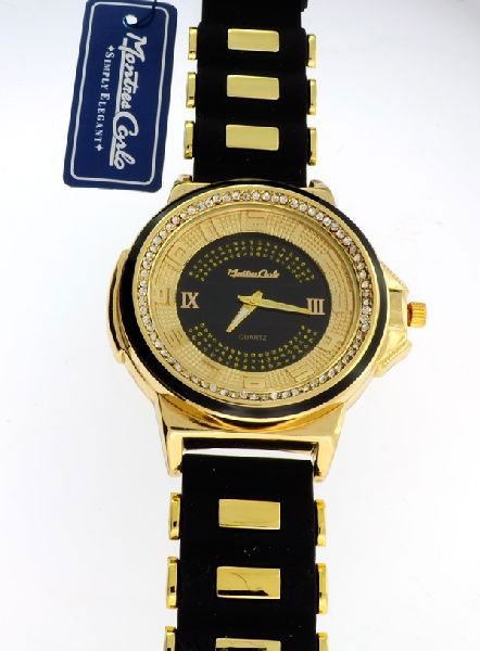 Montres Carlo Men's Watch: Montres Carlo ( Black Band, W/ Gold Color, Water Resistant) Men's Watch - Bid with utmost confidence from GovernmentAuction.com. We have been in business for over 35 years, and pride ourselves on perf