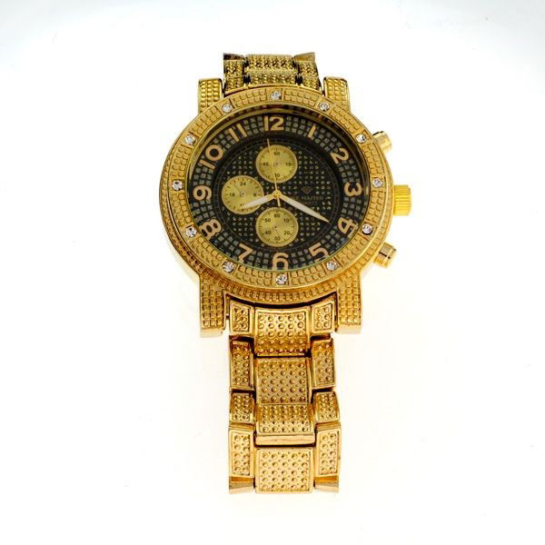 ICE MASTER- (Golden Color w/Multi Gems) Men's Watch: ICE MASTER- ( Golden Color W/ Multi Gems) Men's Watch - Bid with utmost confidence from GovernmentAuction.com. We have been in business for over 35 years, and pride ourselves on perfect customer servi