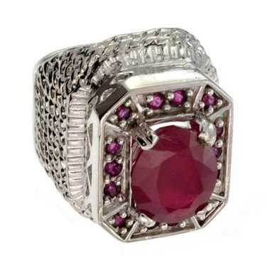APP: 12.4k 7.79CT Ruby & Sterling Silver Ring: 7.79CT Ruby and Sterling Silver Ring - Appraisal Value: $12.4K
