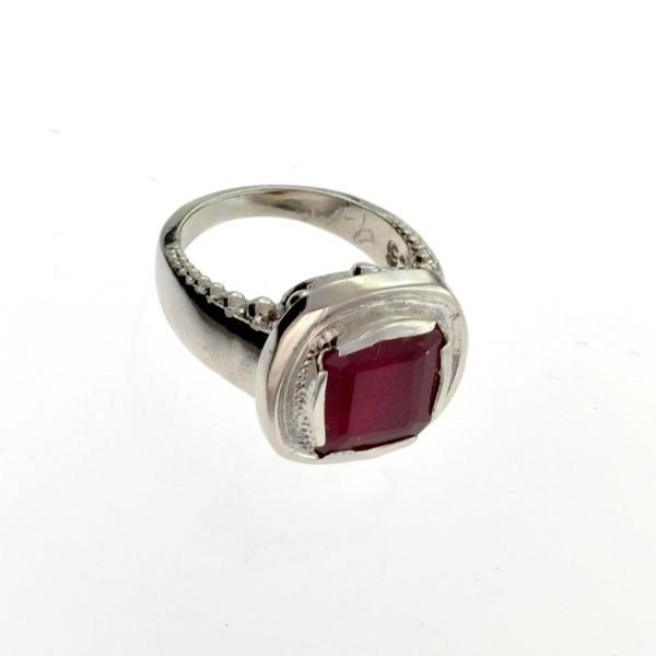 APP: 8.7k 6.29CT Ruby & Sterling Silver Ring: 6.29CT Ruby and Sterling Silver Ring - Appraisal Value: $8.7K