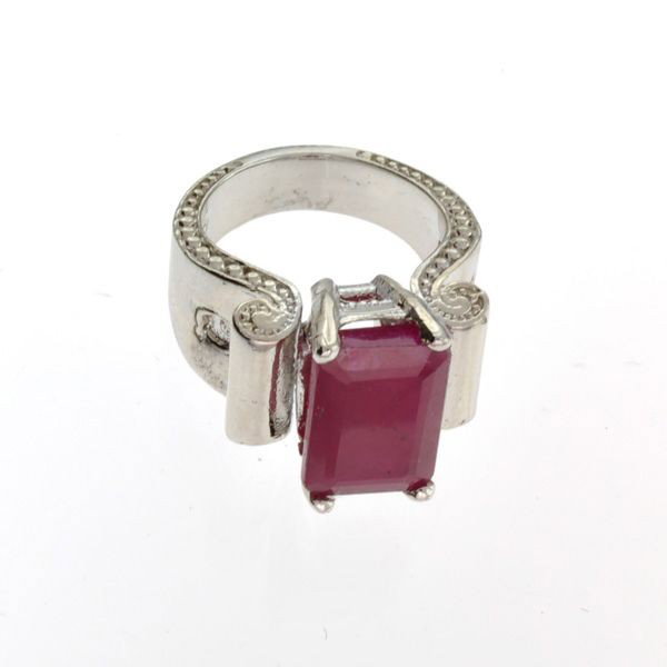 APP: 11.7k 10.85CT Ruby & Sterling Silver Ring: 10.85CT Ruby and Sterling Silver Ring - Appraisal Value: $11.6K