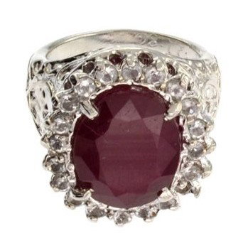 APP: 10.5k 10.65CT Ruby & Sterling Silver Ring: 10.65CT Ruby and Sterling Silver Ring - Appraisal Value: $10.5K