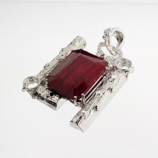 APP: 6k 32.84CT Ruby & Sterling Silver Pendant: 32.84CT Ruby and Sterling Silver Pendant - Appraisal Value: $5.9K