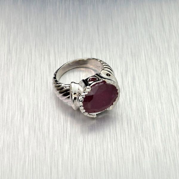 APP: 9.6k 11.27CT Ruby & Sterling Silver Ring: 11.27CT Ruby and Sterling Silver Ring - Appraisal Value: $9.6K