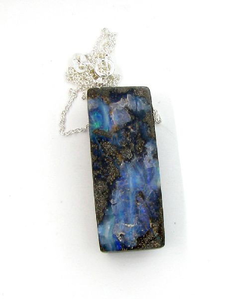 APP: 9.8k Boulder Opal & Sterling Silver Necklace: Boulder Opal and Sterling Silver Necklace - Appraisal Value: $9.7K - Bid with utmost confidence from GovernmentAuction.com. We have been in business for over 35 years, and pride ourselves on perfect c