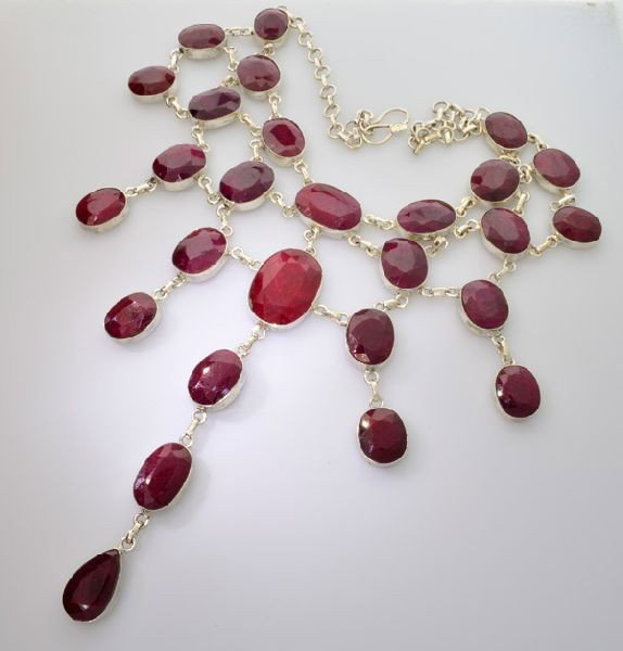APP: 58.9k 430.05CT Ruby & Sterling Silver Necklace: 430.05CT Ruby and Sterling Silver Necklace - Appraisal Value: $58.9K - Bid with utmost confidence from GovernmentAuction.com. We have been in business for over 35 years, and pride ourselves on perfect