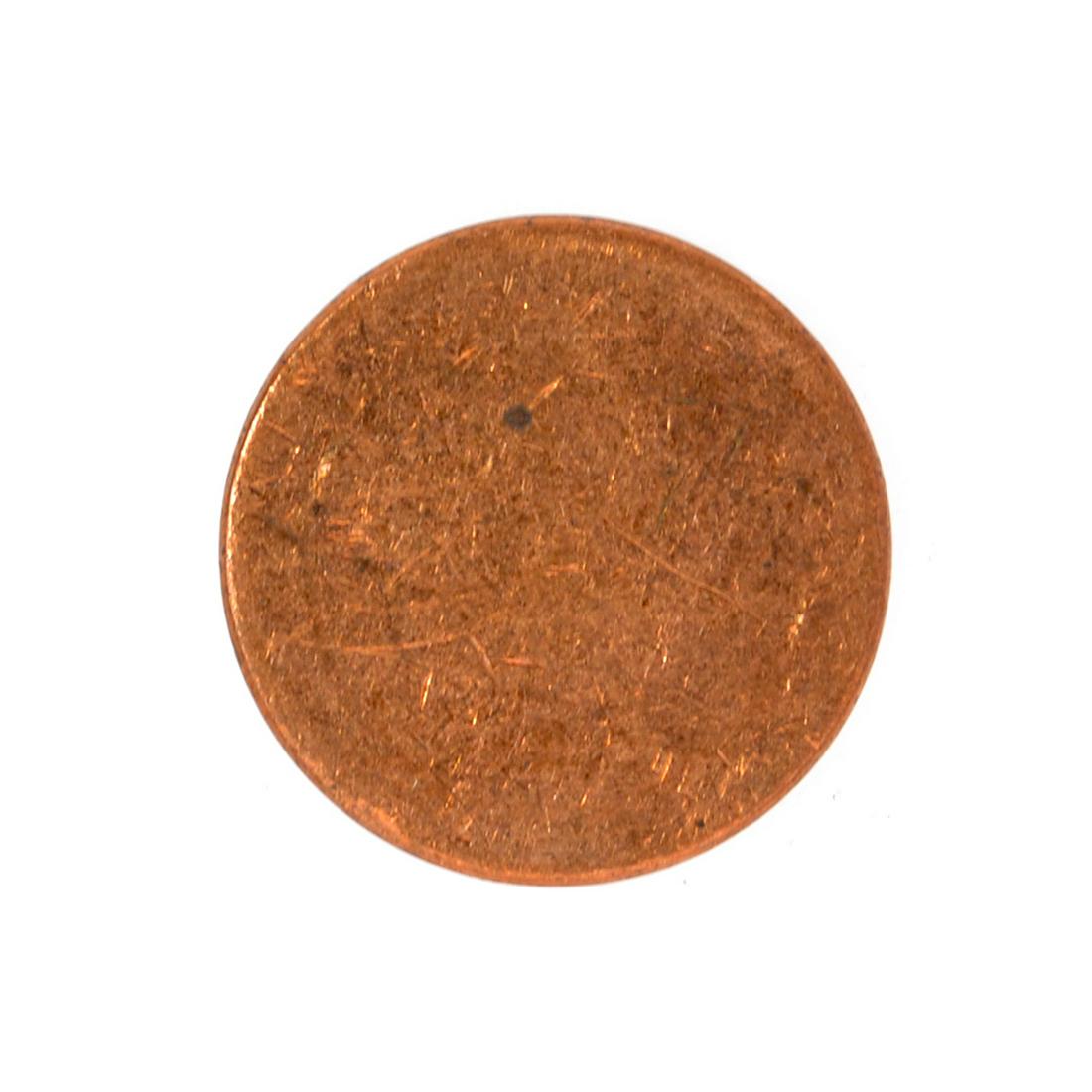 Mint U.S. 1 Cent Blank Planchet Coin: Gov. File: C-48581 Mint U.S. 1 Cent Blank Planchet Coin Asset Type: Planchet Coin Shipping: $9.95