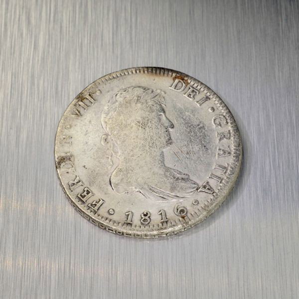 1816 Eight Reales First Silver Dollar Coin - Investment: 1816 Eight Reales First Silver Dollar Coin