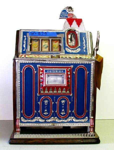 5 Cent Mills "Superior"Mint Confections Slot Machine: 5 Cent Mills "Superior" Mint Confections Slot Machine w/Keys - Thank you for viewing this Item. We hope that you are successful in your bidding. For over 30 years we have given the best possible custo