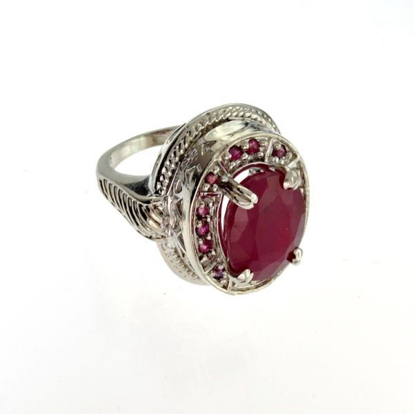 APP: 12.8k 10.68CT Ruby & Sterling Silver Ring: 10.68CT Ruby and Sterling Silver Ring - Appraisal Value: $12.7K