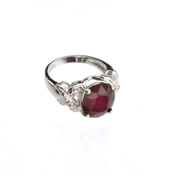 APP: 9.5k 6.16CT Ruby & Sterling Silver Ring: 6.16CT Ruby and Sterling Silver Ring - Appraisal Value: $9.5K