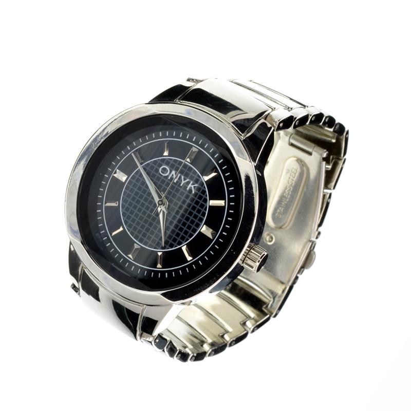 New Men's Onyk Stainless Steel Back Water Resistant Quartz Movement Watch: Gov. File: H-12775 New Men's Onyk Stainless Steel Back Water Resistant Quartz Movement Watch Asset Type: Onyk WatchShipping: $19.95
