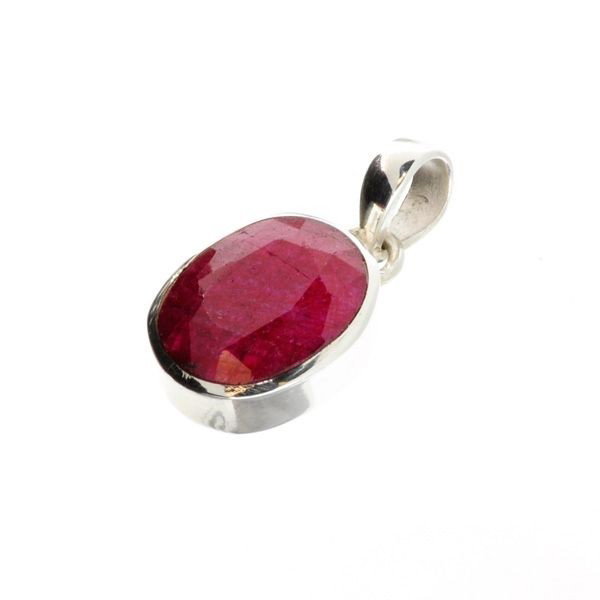 APP: 5k 13.17CT Ruby & Sterling Silver Pendant: 13.17CT Ruby and Sterling Silver Pendan - Appraisal Value: $4.9K