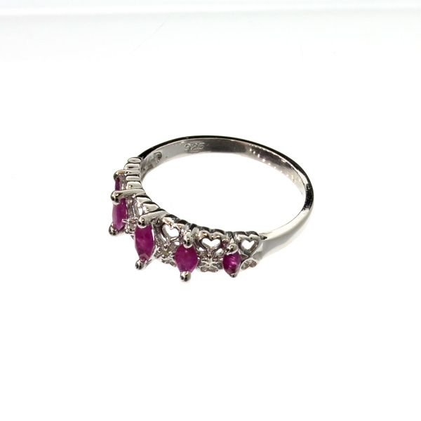 APP: 0.9k 0.48CT Ruby & Sterling Silver Ring: 0.48CT Ruby and Sterling Silver Ring - Appraisal Value: $0.8K