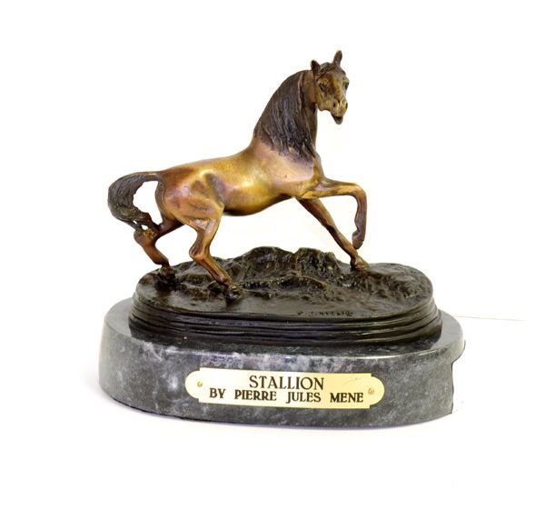 Stallion- By Pierre Jules Mene- Bronze Reissue: Stallion- By Pierre Jules Mene- Bronze Reissue