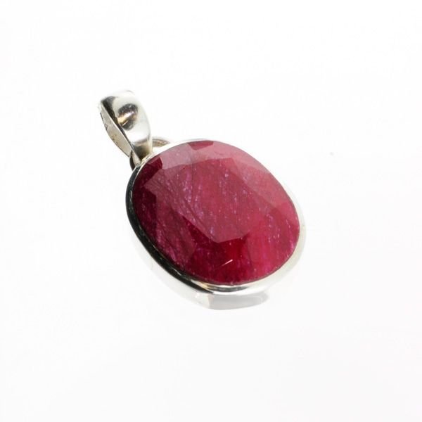 APP: 4.1k 14.88CT Ruby & Sterling Silver Pendant: 14.88CT Ruby and Sterling Silver Pendan - Appraisal Value: $4.1K