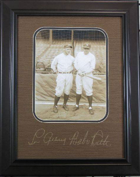 Babe Ruth and Lou Gehrig - Plate Signatures: Babe Ruth and Lou Gehrig - Plate Signatures ==