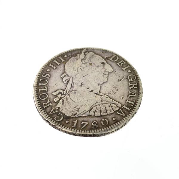 1780 Eight Reales First Silver Dollar Coin - Investment: 1780 Eight Reales First Silver Dollar Coin
