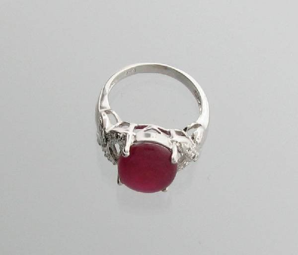 APP: 5.3k 3.91CT Ruby & Sterling Silver Ring: 3.91CT Ruby and Sterling Silver Ring - Appraisal Value: $5.3K