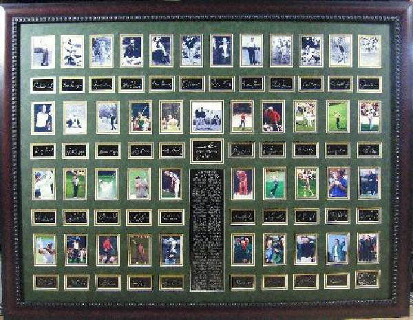 Golf Masters Plate Signed - 1934 to 2009: Golf Masters 1934 to 2011 - Plate Signatures ==