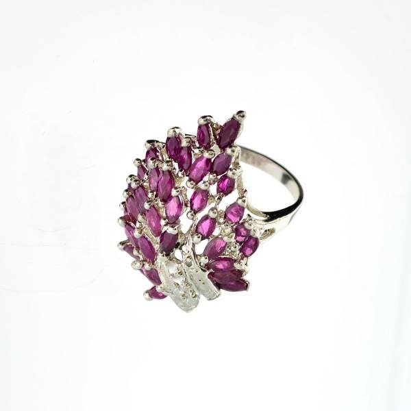 APP: 6.8k 4.28CT Ruby & Sterling Silver Ring: 4.28CT Ruby and Sterling Silver Ring - Appraisal Value: $6.7K