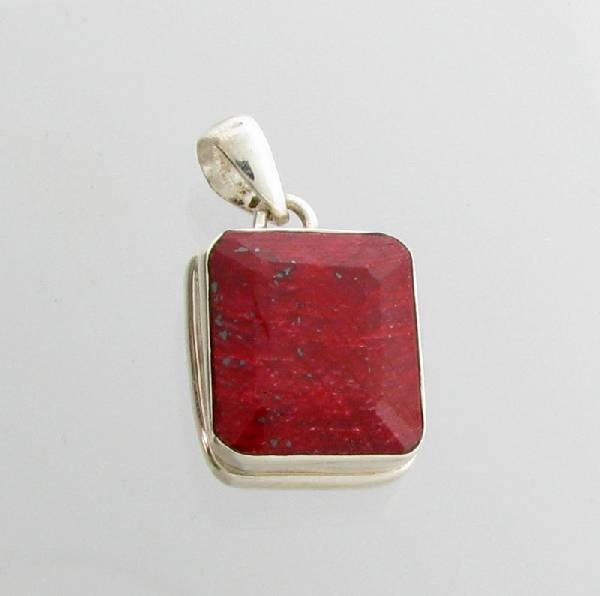 APP: 10.2k 27.59CT Ruby & Sterling Silver Pendant: 27.59CT Ruby and Sterling Silver Pendan - Appraisal Value: $10.2K