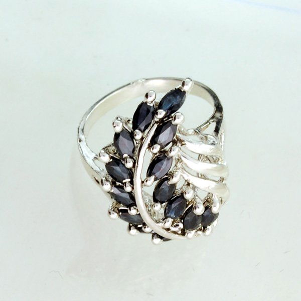 APP: 1.3k 2.41CT Blue Sapphire & Sterling Silver Ring: 2.41CT Blue Sapphire and Sterling Silver Ring - Appraisal Value: $1.2K