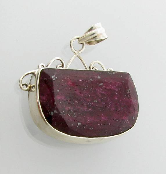 APP: 22.8k 84.31CT Ruby & Sterling Silver Pendant: 84.31CT Ruby and Sterling Silver Pendant - Appraisal Value: $22.8K