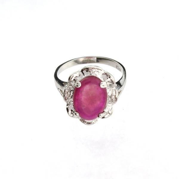 APP: 4.2k 3.53CT Ruby & Sterling Silver Ring: 3.53CT Ruby and Sterling Silver Ring - Appraisal Value: $4.2K