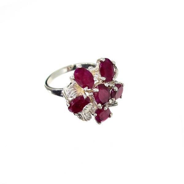 APP: 6.4k 8.82CT Oval Cut Ruby Sterling Silver Ring: 8.82CT Oval Cut Ruby Sterling Silver Ring - Appraisal Value: $6.3K