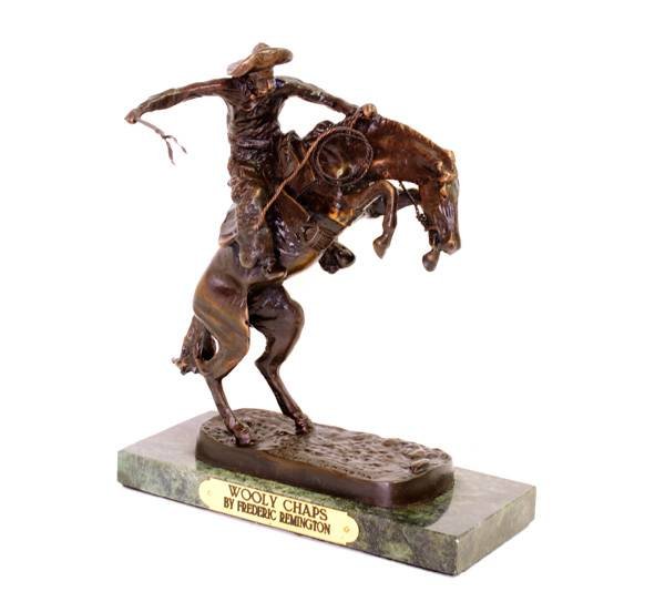 Wooly Chaps- By Frederic Remington- Bronze Reissue: Wooly Chaps- By Frederic Remington- Bronze Reissue <