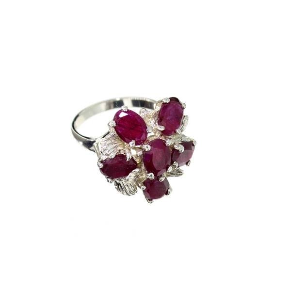 APP: 6.2k 8.64CT Oval Cut Ruby Sterling Silver Ring: 8.64CT Oval Cut Ruby Sterling Silver Ring - Appraisal Value: $6.2K