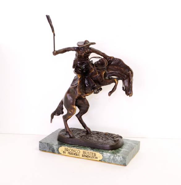 Bronco Buster- By Frederic Remington-Bronze Reissue: Bronco Buster- By Frederic Remington-Bronze Reissue