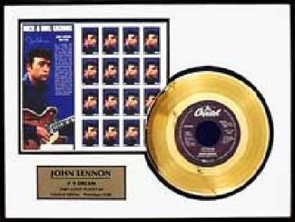 JOHN LENNON "#9 Dream" Gold LP/w Stamp-Limited Edition: JOHN LENNON "#9 Dream"