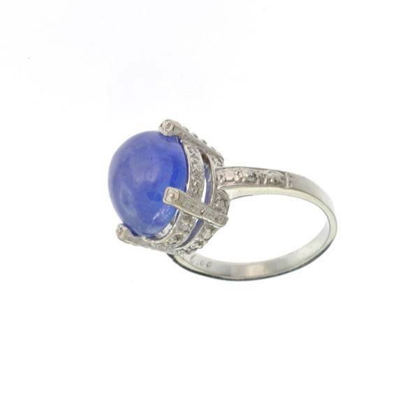 APP: 14.4k 14kt White Gold, 8.27CT Oval Tanzanite Ring: 14 kt. White Gold, 8.27CT Oval Tanzanite Ring - Appraisal Value: $14.4K