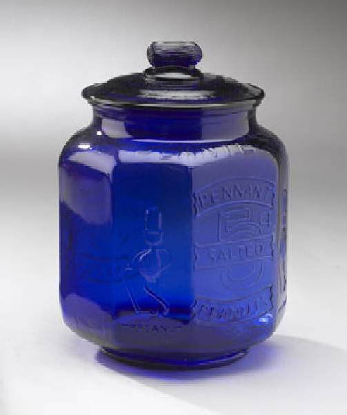 Peanut Jar- Large - Blue: Peanut Jar- Large - Blue